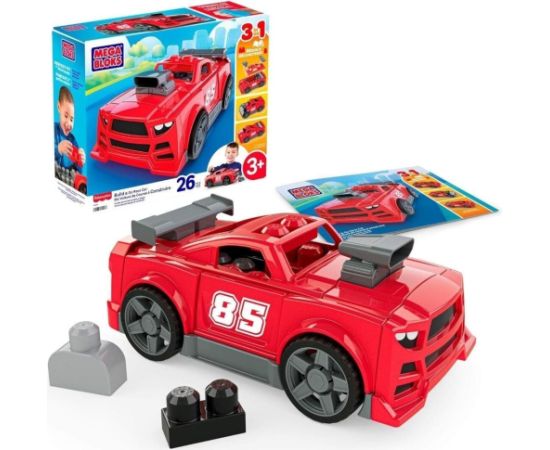 Mattel Mega Bloks Samochód wyścigowy do zbudowania Машины и аксессуары
