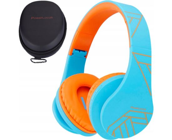 Austiņas PowerLocus P2 Kids Headphones blue/orange Austiņas