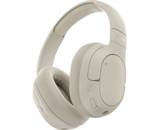 Austiņas Belkin Surround sand Over-Ear, wireless ANC Наушники