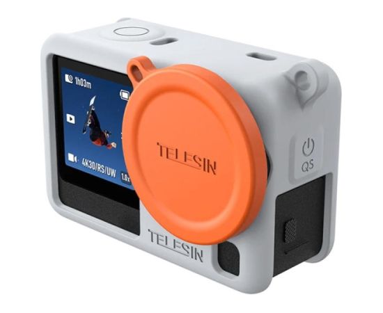Telesin Silicone Protective Case for DJI Osmo Action 6 (Gray) (6974944466816) Sporta kameru aksesuāri