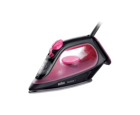 Braun TexStyle 1 Dry & Steam iron Ceramic soleplate 2000 W Black, Purple Gludekļi un sistēmas