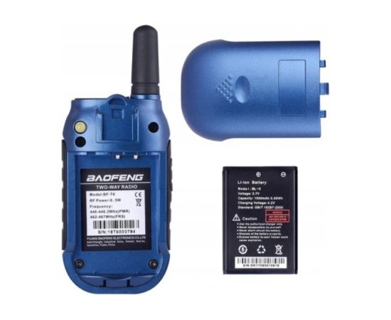 Walkie-Talkie Baofeng BF-T6 Panda Red Rācijas
