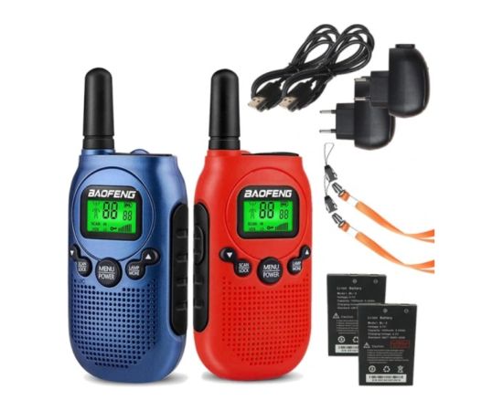Walkie-Talkie Baofeng BF-T6 Panda Red Rācijas