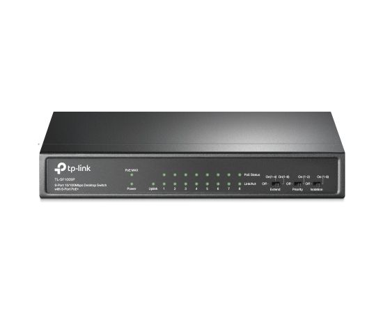 TP-Link 9-Port 10/100Mbps Desktop Switch with 8-Port PoE+ Коммутаторы (Switch)