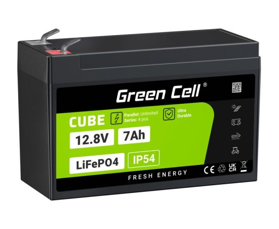 Green Cell LFPGC12V7AH UPS battery Lithium Iron Phosphate (LiFePO4) 12.8 V 7 Ah UPS стабилизаторы напряжения