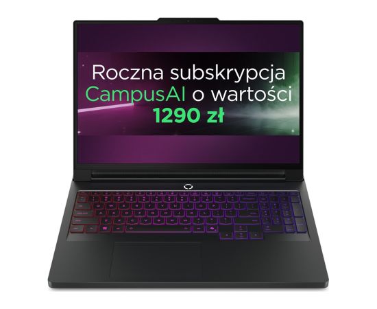 Lenovo Legion Pro 7 16IAX10H Intel Core Ultra 9 275HX Laptop 40.6 cm (16") WQXGA 64 GB DDR5-SDRAM 1 TB SSD NVIDIA GeForce RTX 5090 Wi-Fi 7 (802.11be) Windows 11 Home Black Portatīvie datori