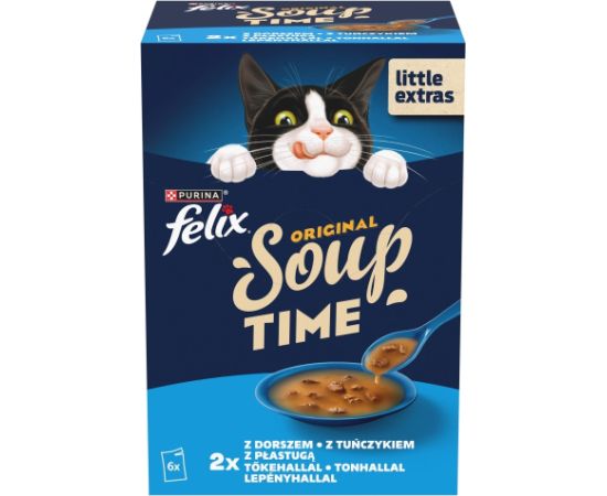 PURINA FELIX Soup ORIGINAL Rybne smaki 6x48g Консервы кошек