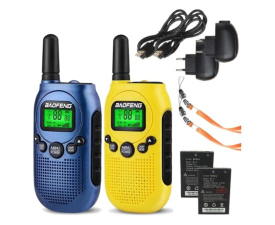 Walkie-Talkie Baofeng BF-T6 Panda Yellow Rācijas