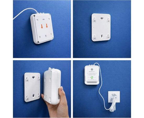 Qoltec 52654 2in1 natural gas and carbon monoxide (CO) leak detector | CH4 | CO | NG | Tuya | Wi-Fi | 85dB alarm | LED Умный дом