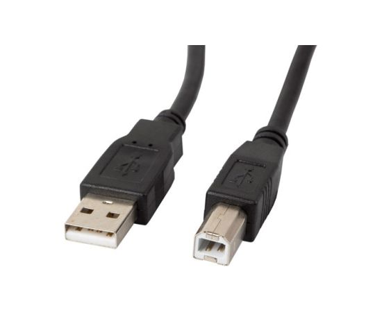 Lanberg CA-USBA-11CC-0010-BK USB cable 1 m 2.0 USB B Black Дата USB-кабели