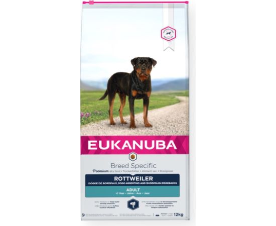 EUKANUBA Adult Rottweiler - dry dog food - 12 kg Suņu barība