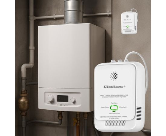 Qoltec 52576 Carbon monoxide sensor | CO detector | alarm 85dB | LED Gudrā māja