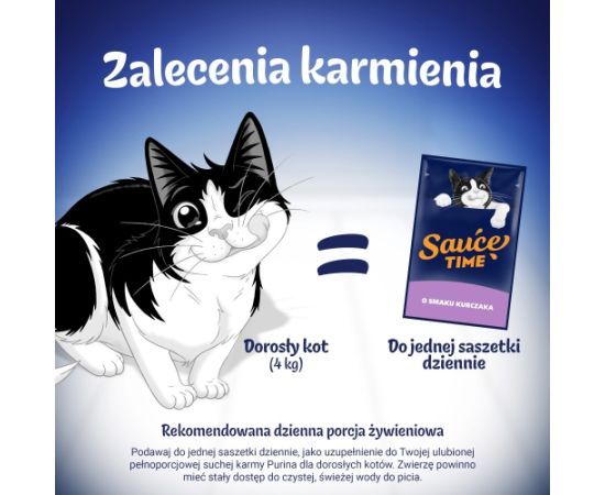 PURINA FELIX Sauce Gravy Liquid Chicken/Salmon6x40g Kaķu konservi