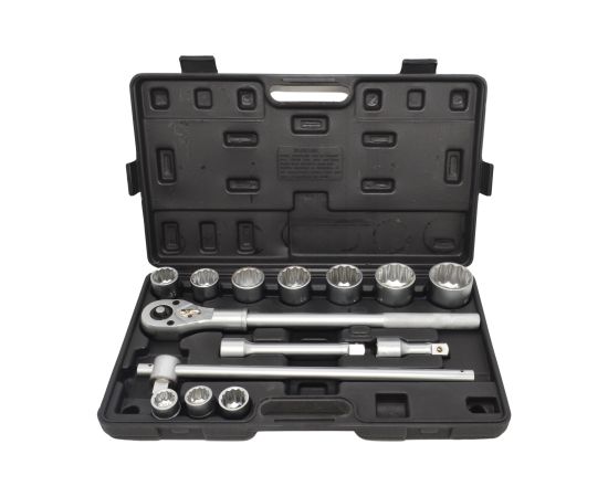 Uzgriežņa galviņu komplekts AWTools AW39015; 3/4''; 22-50 mm; 14 daļu Механические инструменты