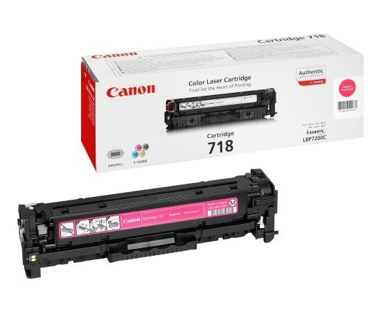 Canon CRG 718 (2660B002) Toner Cartridge, Magenta (SPEC) Lāzerprinteru izejmateriāli