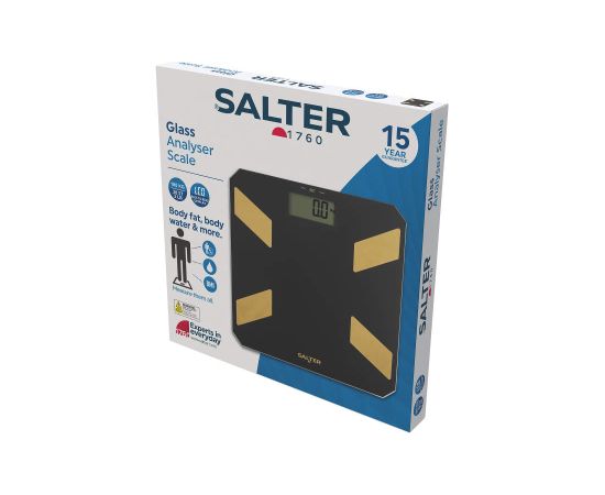 Salter SA00601BGCFEU12 Glass Analyser Scale, Black Ķermeņa svari