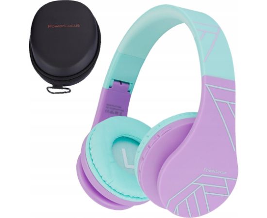 Austiņas PowerLocus Bluetooth Headphones P1 Teal-Purple Austiņas