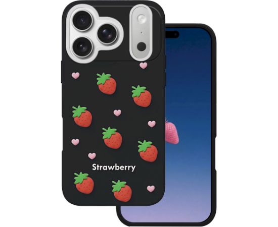 Mocco Strawberry Back Case Aizmugurējais apvalks priekš Apple iPhone 17 Pro Max Neoriģinālie Maciņi