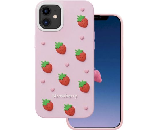 Mocco Strawberry Back Case Aizmugurējais apvalks priekš Apple iPhone 11 Neoriģinālie Maciņi