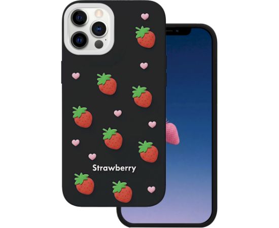Mocco Strawberry Back Case Aizmugurējais apvalks priekš Apple iPhone 12 / 12 Pro Neoriģinālie Maciņi