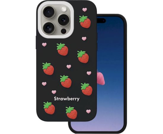Mocco Strawberry Back Case Aizmugurējais apvalks priekš Apple iPhone 14 Pro / 15 Pro Neoriģinālie Maciņi