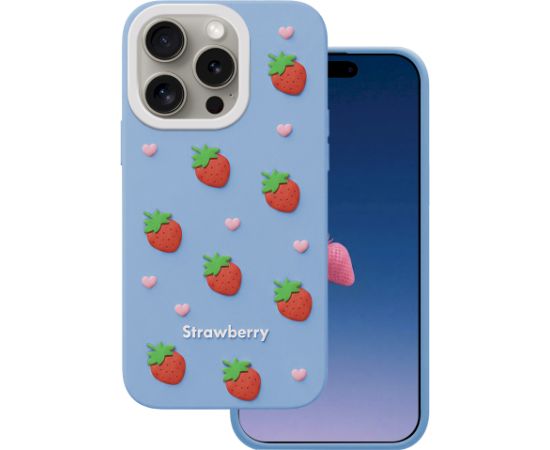Mocco Strawberry Back Case Aizmugurējais apvalks priekš Apple iPhone 14 Pro / 15 Pro Neoriģinālie Maciņi