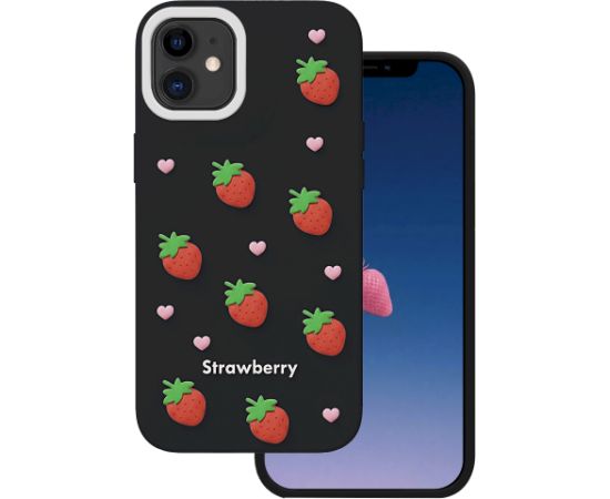 Mocco Strawberry Back Case Aizmugurējais apvalks priekš Apple iPhone 11 Neoriģinālie Maciņi