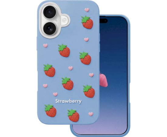Mocco Strawberry Back Case Aizmugurējais apvalks priekš Apple iPhone 16 / 17 Neoriģinālie Maciņi
