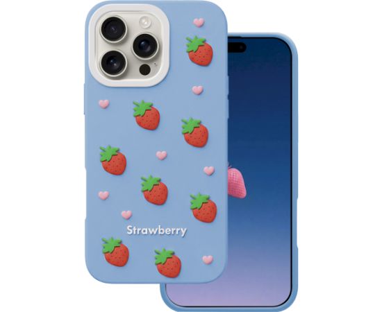 Mocco Strawberry Back Case Aizmugurējais apvalks priekš Apple iPhone 16 Pro Max Neoriģinālie Maciņi