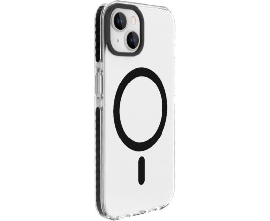 Evelatus Apple  iPhone 15 Clear Case PC+TPU With MagSafe Transparent Black Neoriģinālie Maciņi