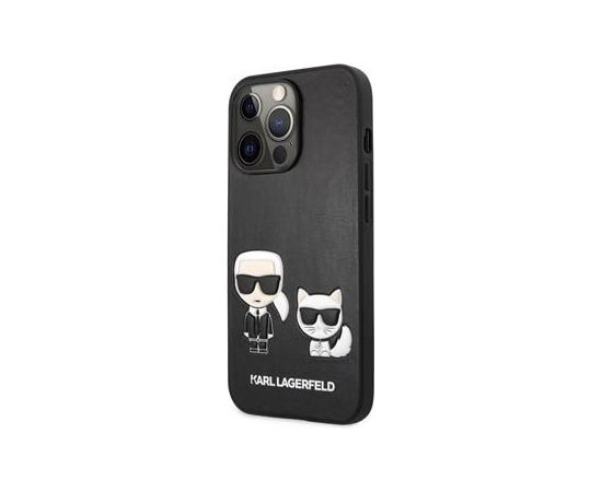 Karl Lagerfeld Apple  iPhone 13 Pro Choupette PU Leather Case Black Neoriģinālie Maciņi