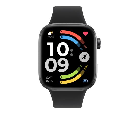 Xiaomi REDMI Watch 6 Smart watch GPS (satellite) AMOLED 2.07" Waterproof Obsidian Black Smart-Watch Умные часы