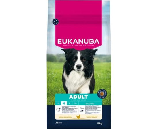 Eukanuba karma sucha dla psa średnie rasy kurczak 15 kg Suņu barība