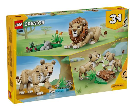 LEGO CREATOR 3 IN 1 31386 Wild Animals: Majestic Lion Новости - Детские товары