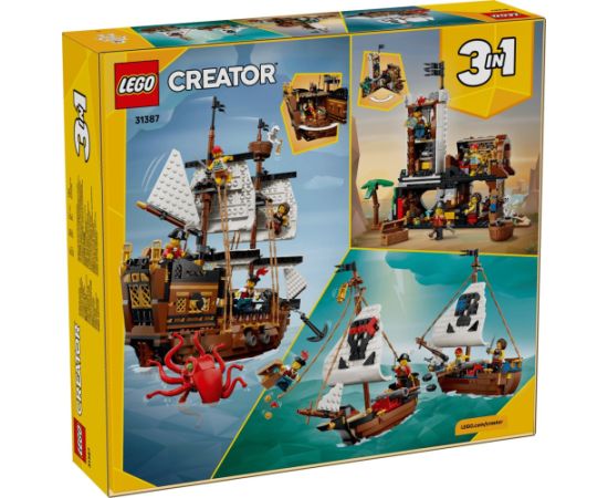 LEGO CREATOR 3 IN 1 31387 Iconic Pirate Ship Новости - Детские товары