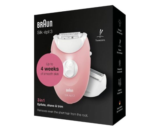 Depilator BRAUN Silk-épil 3 SE3-277 Epilatori, bikini trimmeri, sieviešu skuvekļi