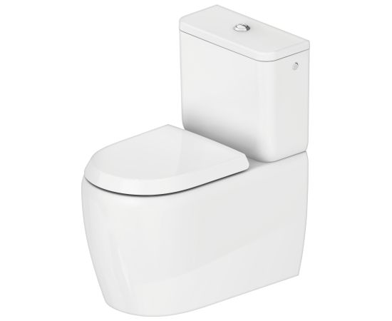 Duravit pods ar QR/SC vāku Qatego, universāls izvads, pievads no sāniem, balts Крупная бытовая техника