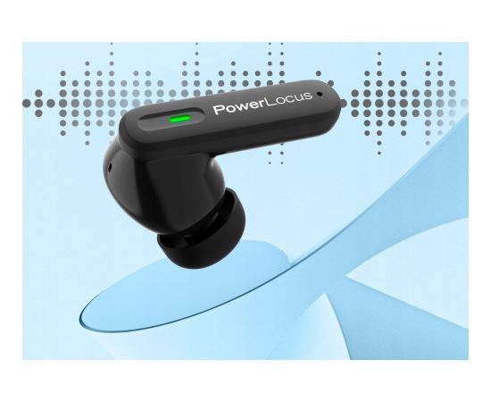 Austiņas PowerLocus Wireless Earbuds Fit Active BLACK Austiņas