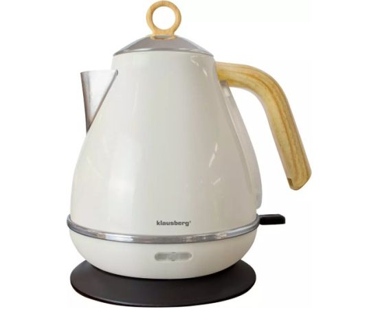 Elektriskā tējkanna, 2200 W, 1,7 l krēma krāsa, KB 7708, Klausberg Tējkannas (elektriskās)