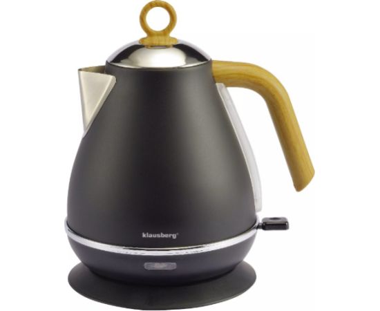 Elektriskā tējkanna, 2200 W, 1,7 l melna, KB 7706, Klausberg Tējkannas (elektriskās)