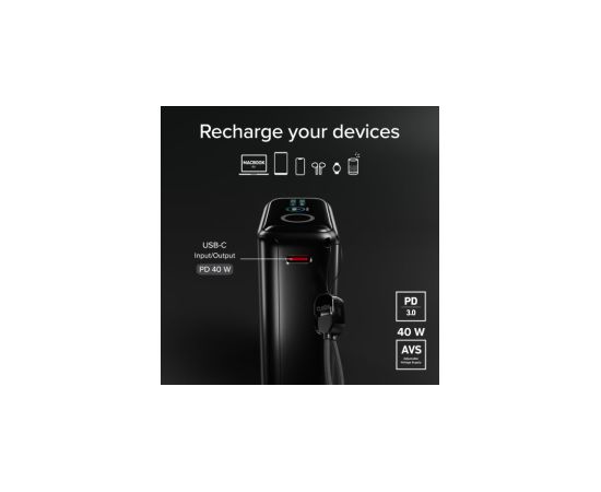 Enerģijas krātuve SBS 10000mAh 40W PD3.0 AVS USB-C with Display Power Banks