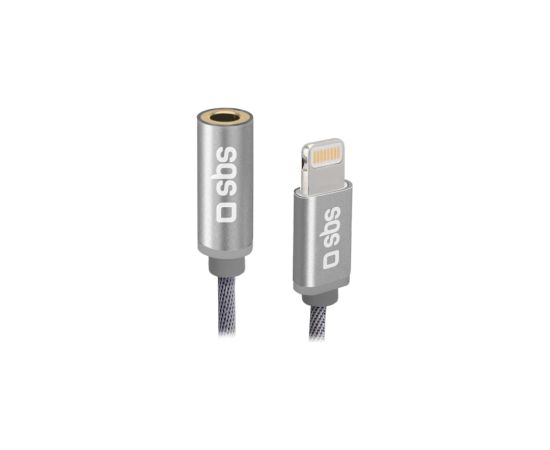 Adapteris-Kabelis SBS Audio Adapter Braided Lightning (M) - 3.5 mm (F) Дата USB-кабели