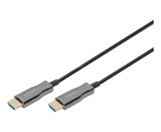 Digitus HDMI AOC Hybrid Fiber Optic Cable, UHD 4K Black, 20 Meters Проводa