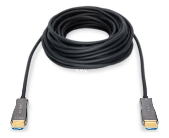 Digitus HDMI AOC Hybrid Fiber Optic Cable, UHD 4K Black, 20 Meters Проводa