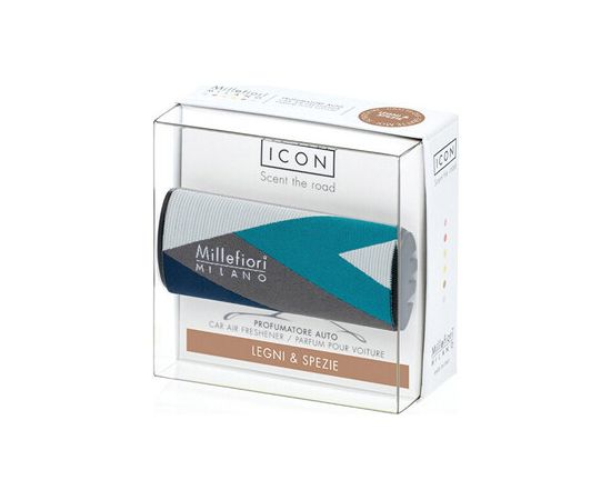 Millefiori Icon Textil Geometric Legni & Spezie - Vůně do auta Smaržas - NESAKĀRTOTS