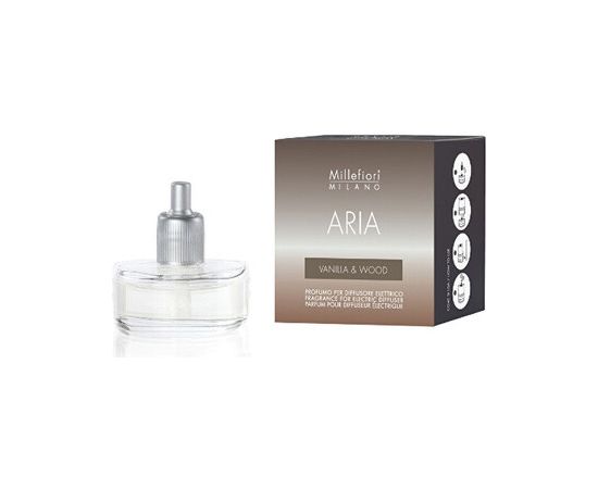 Millefiori Aria Vanilla & Wood Diffuser Refill - Náhradní náplň do elektrického difuzéru 20ml Smaržas - NESAKĀRTOTS