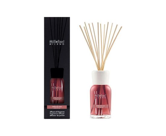 Millefiori Ambra & Rosa Diffuser - Aroma difuzér 500ml Smaržas - NESAKĀRTOTS