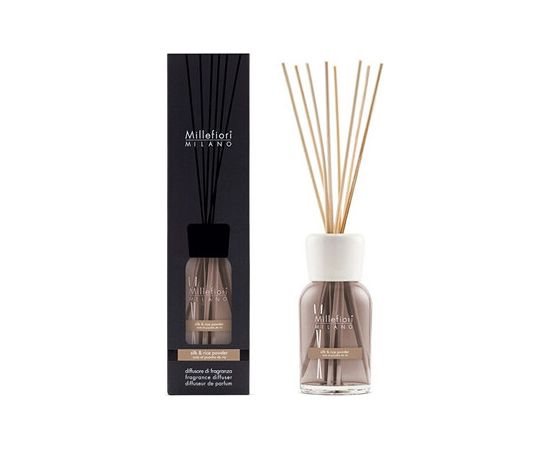 Millefiori Natural Silk & Rice Powder Diffuser - Aroma difuzér 500ml Smaržas - NESAKĀRTOTS