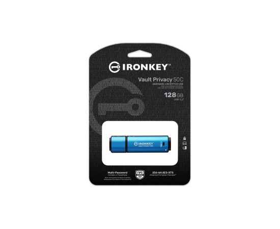 MEMORY DRIVE FLASH USB-C 128GB/IKVP50C/128GB KINGSTON USB карты памяти (Flash)