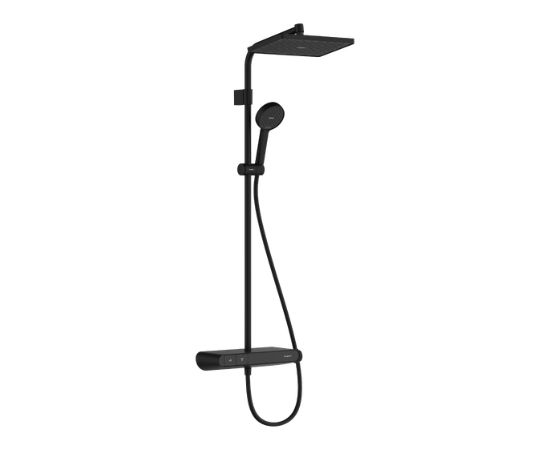 Hansgrohe dušas sistēma ar termostatu Activera Q 290 1jet EcoSmart ShowerTablet Select 360 Varia, matēta melna  Смесители для душа / Душевые системы